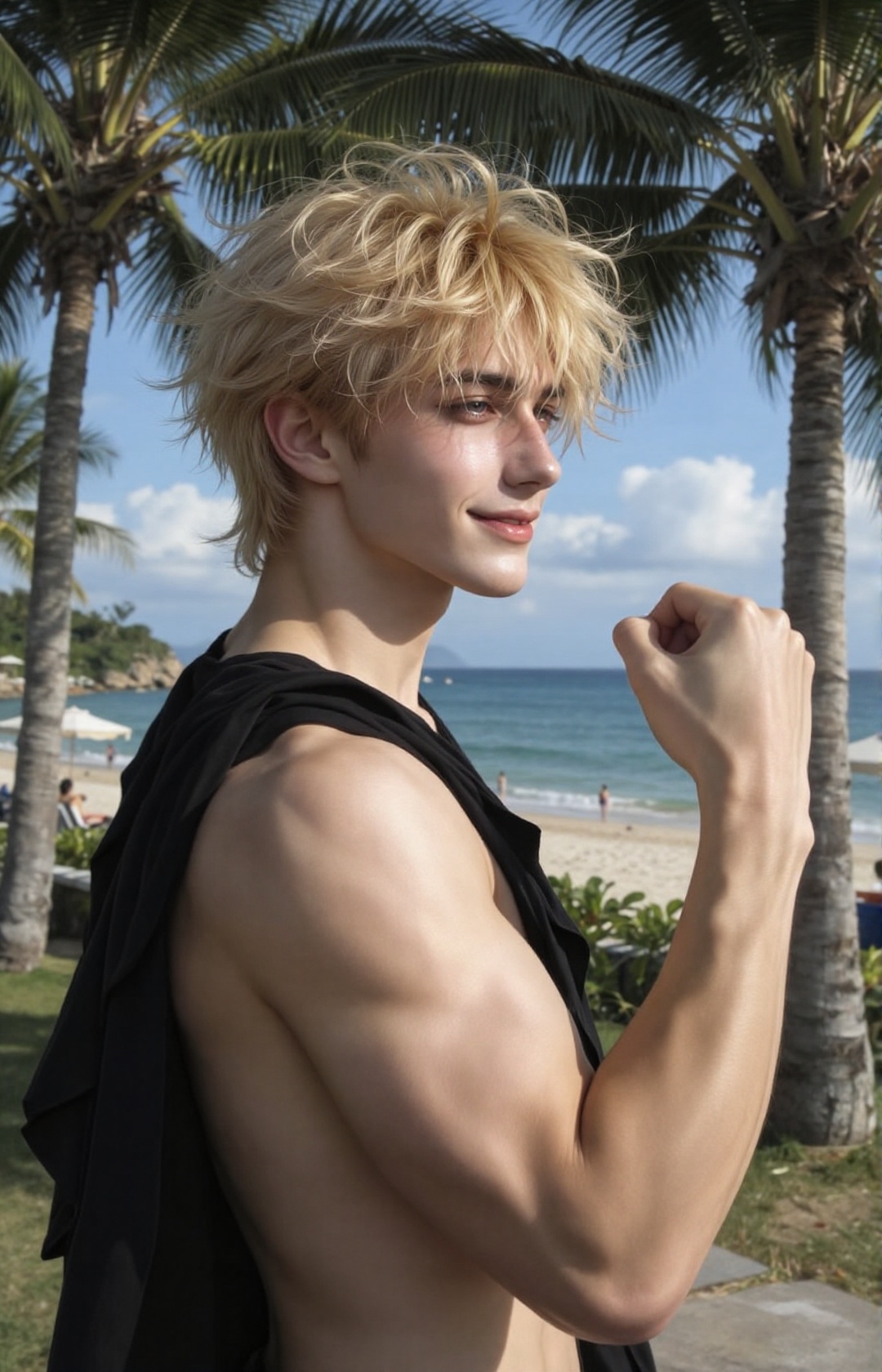 1male ,  pale skin ,  handsome face on Tensor.Art