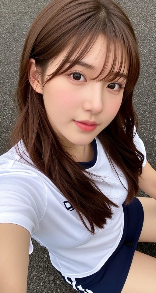 From a high bird's-eye view in a 16K resolution,  bird angle viewer. from above. 16K resolution detail 1girl solo long hai...