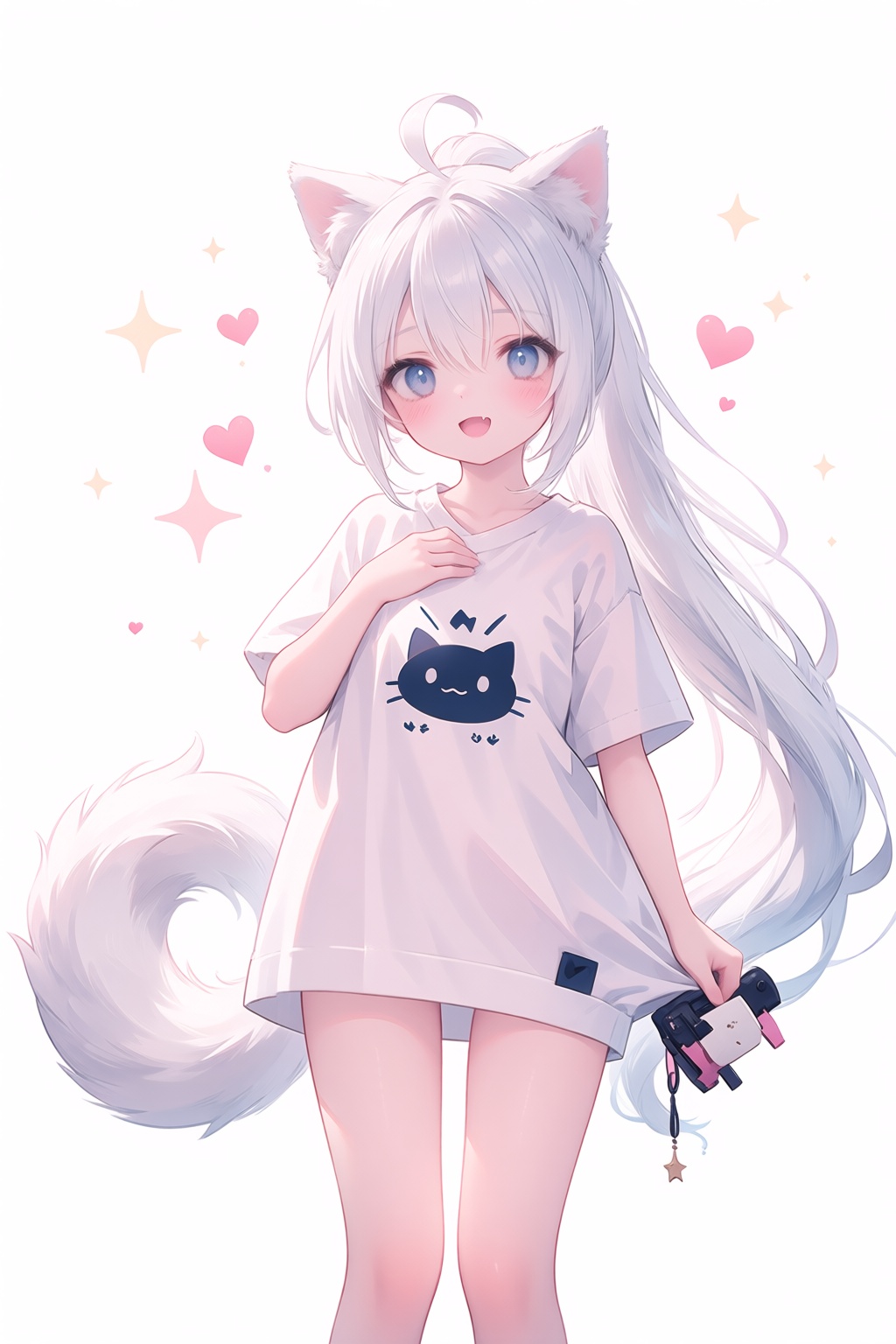1girl,  animal ears,  tail on Tensor.Art