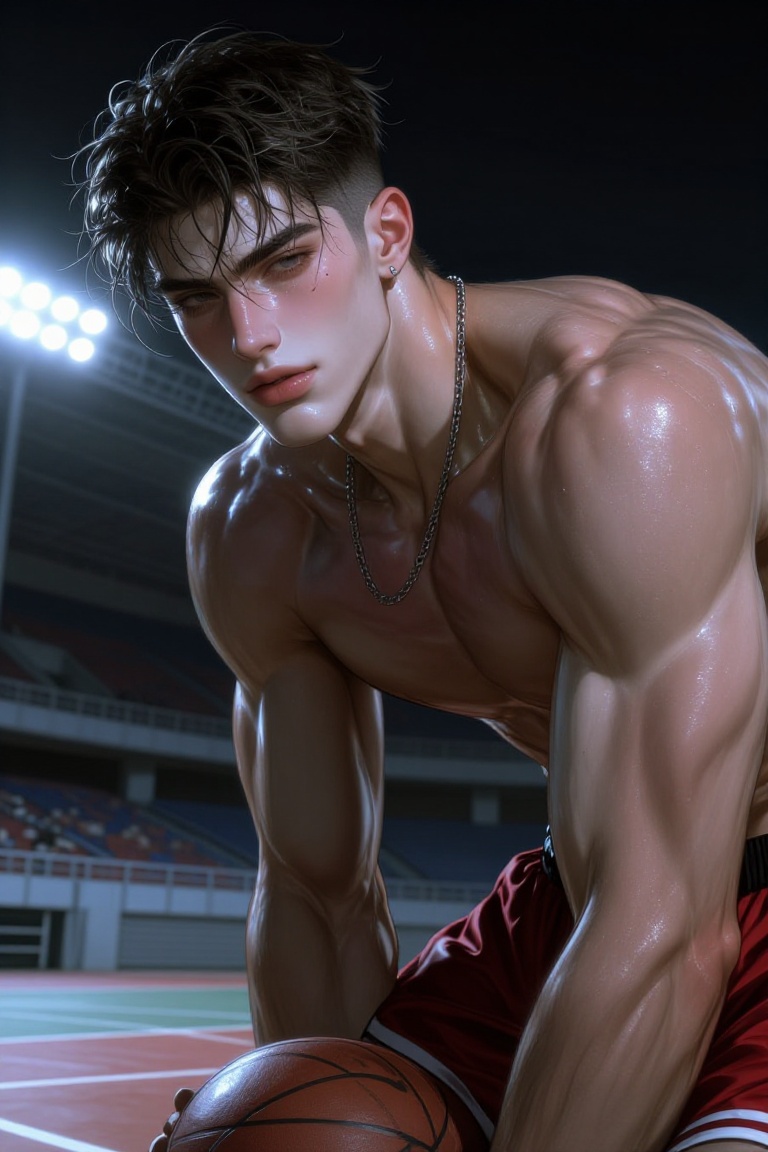 solo,  male,  masculine features on Tensor.Art