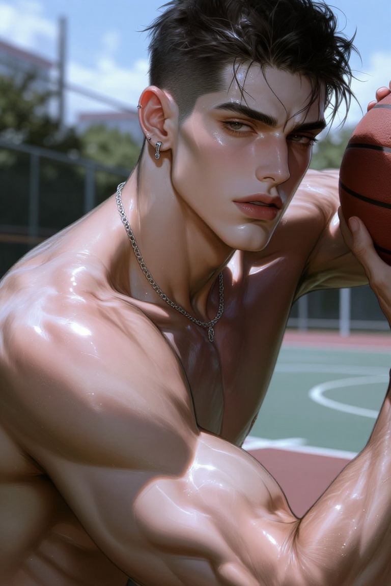 solo,  male,  masculine features on Tensor.Art