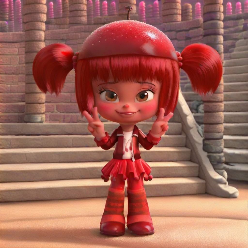 jubi_wr,  1girl,  red hair on Tensor.Art