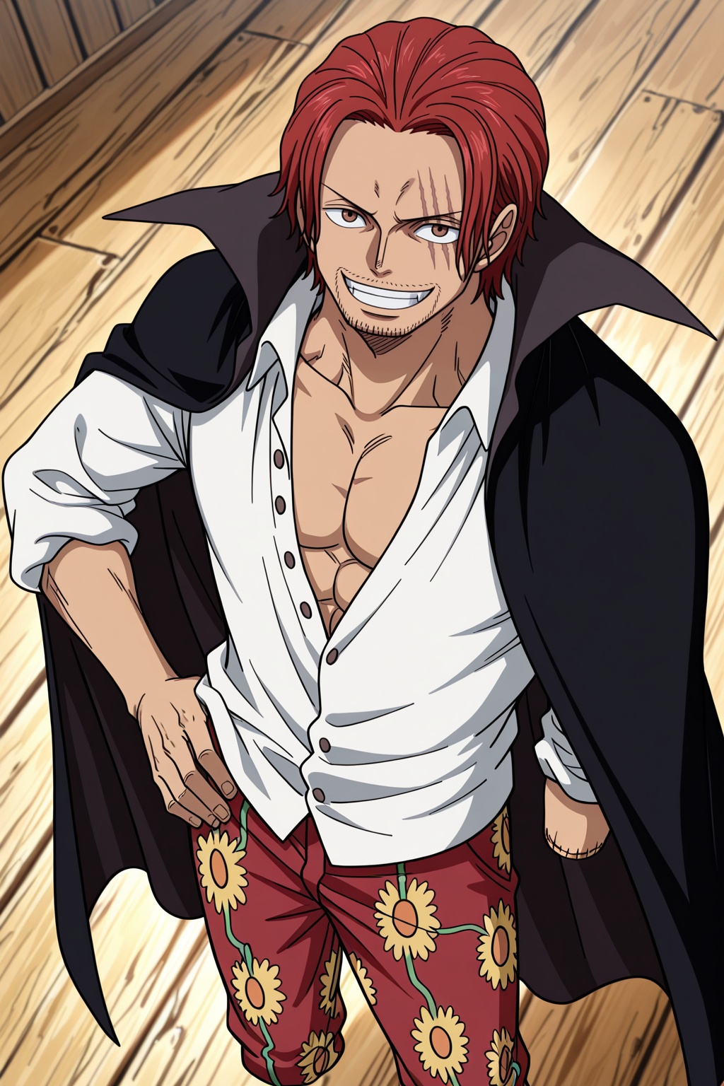 male focus,  1boy,  shanks \(one piece\) on Tensor.Art