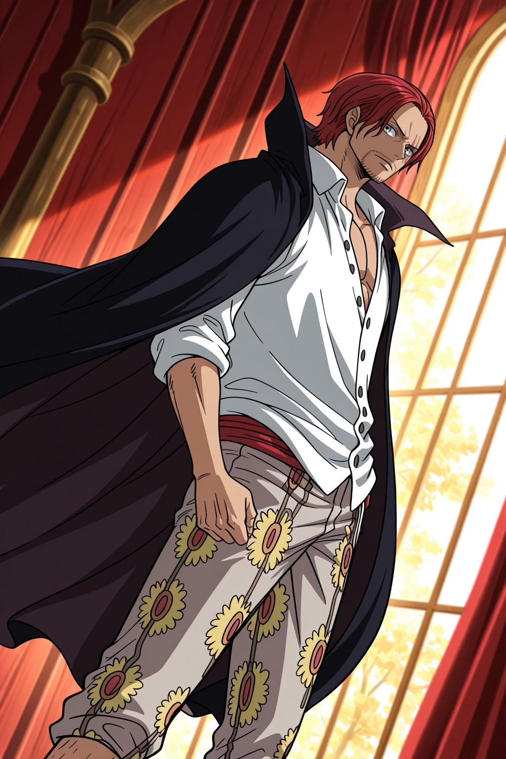 male focus,  1boy,  shanks \(one piece\) on Tensor.Art
