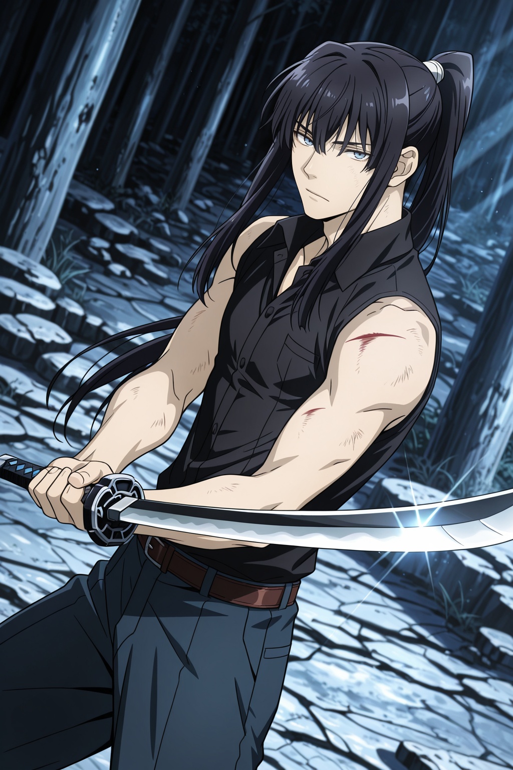 male focus,  1boy,  kanda yuu on Tensor.Art