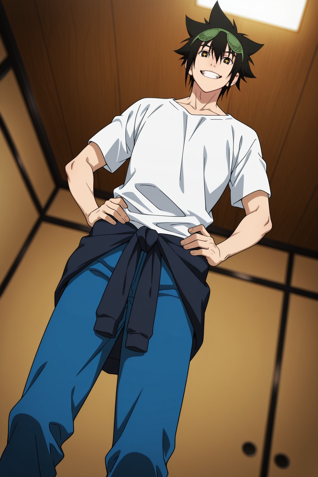 male focus,  1boy,  jin mori on Tensor.Art