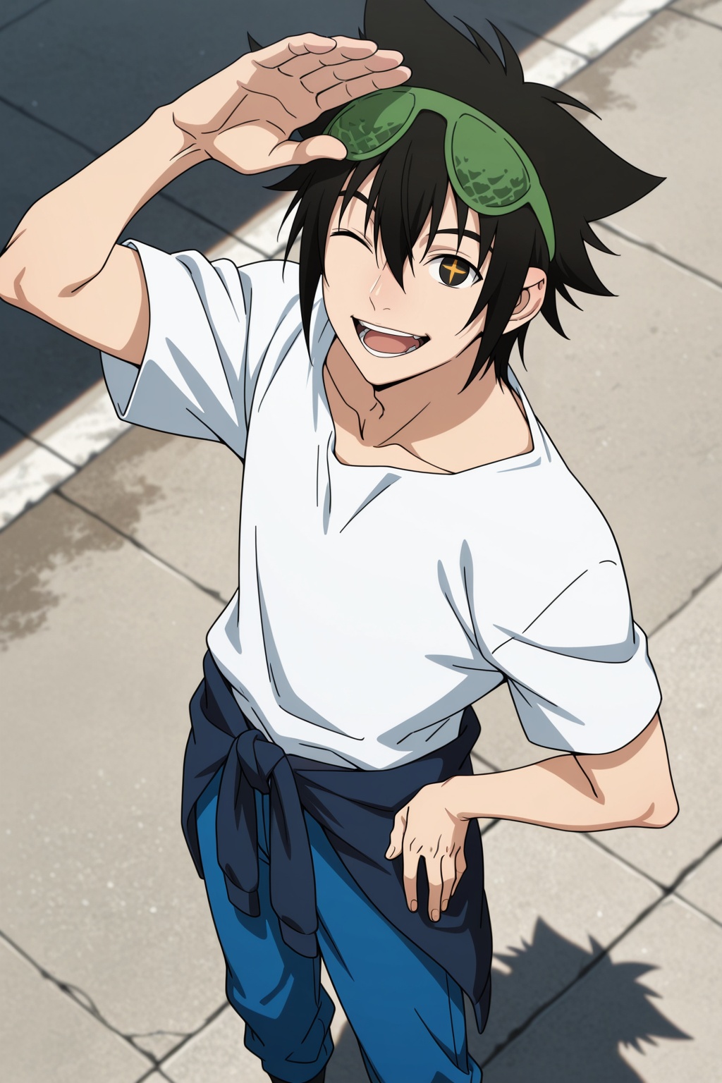 male focus,  1boy,  jin mori on Tensor.Art