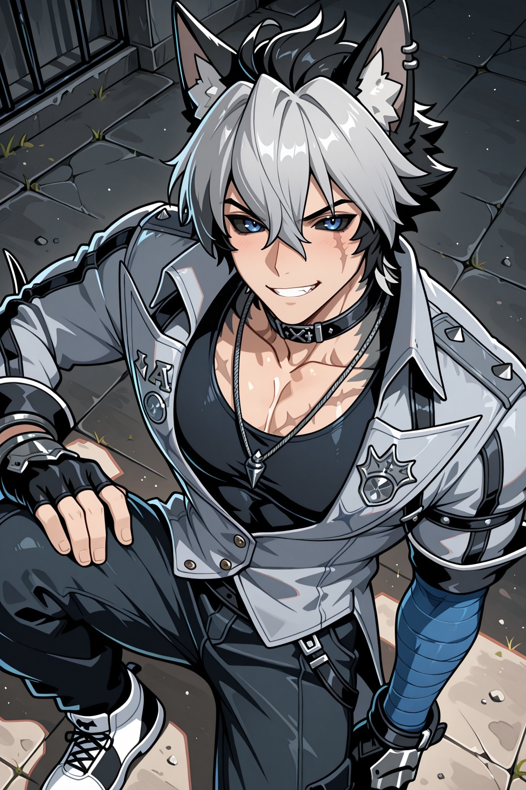 male focus,  1boy,  komano manato on Tensor.Art