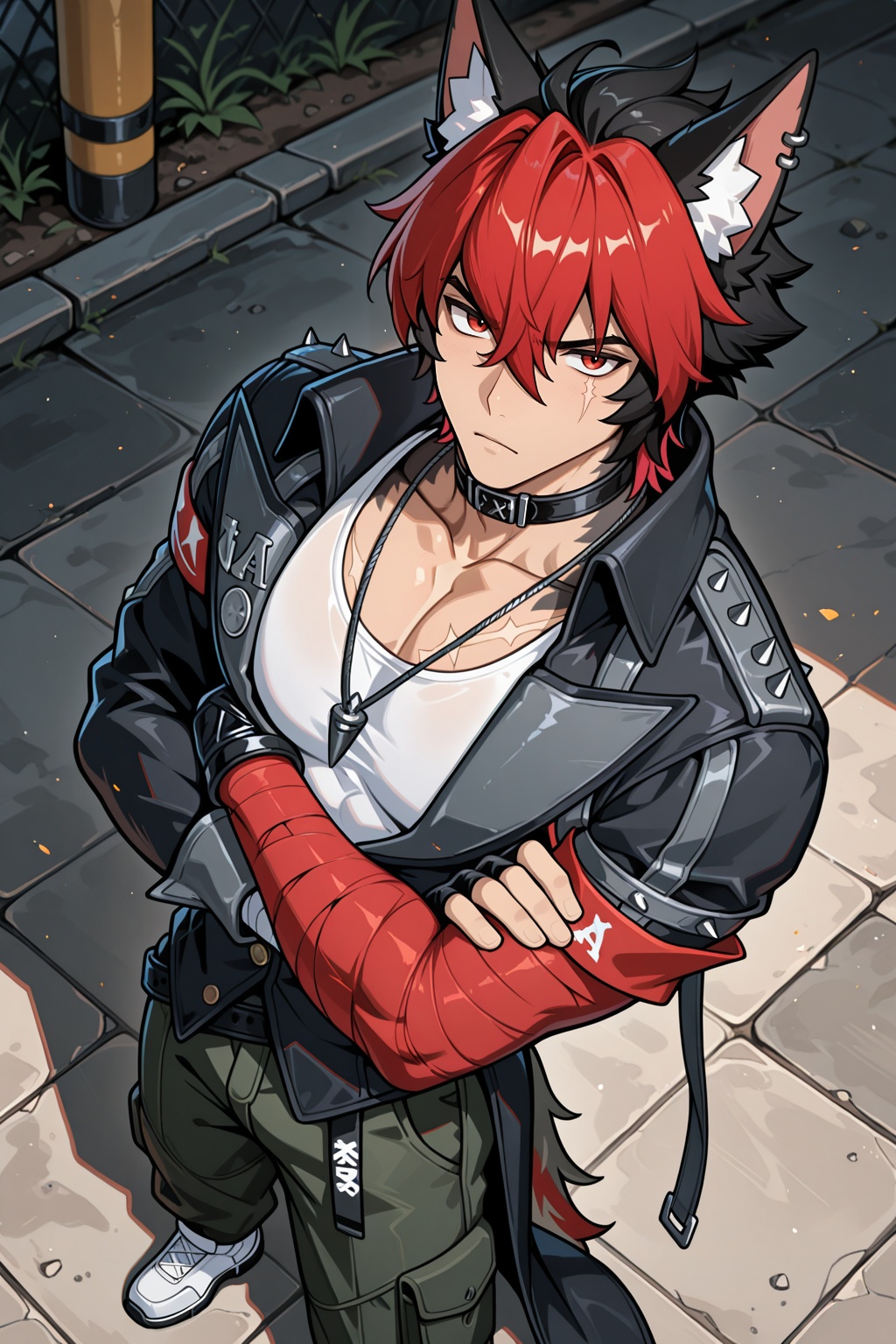 male focus,  1boy,  komano manato on Tensor.Art