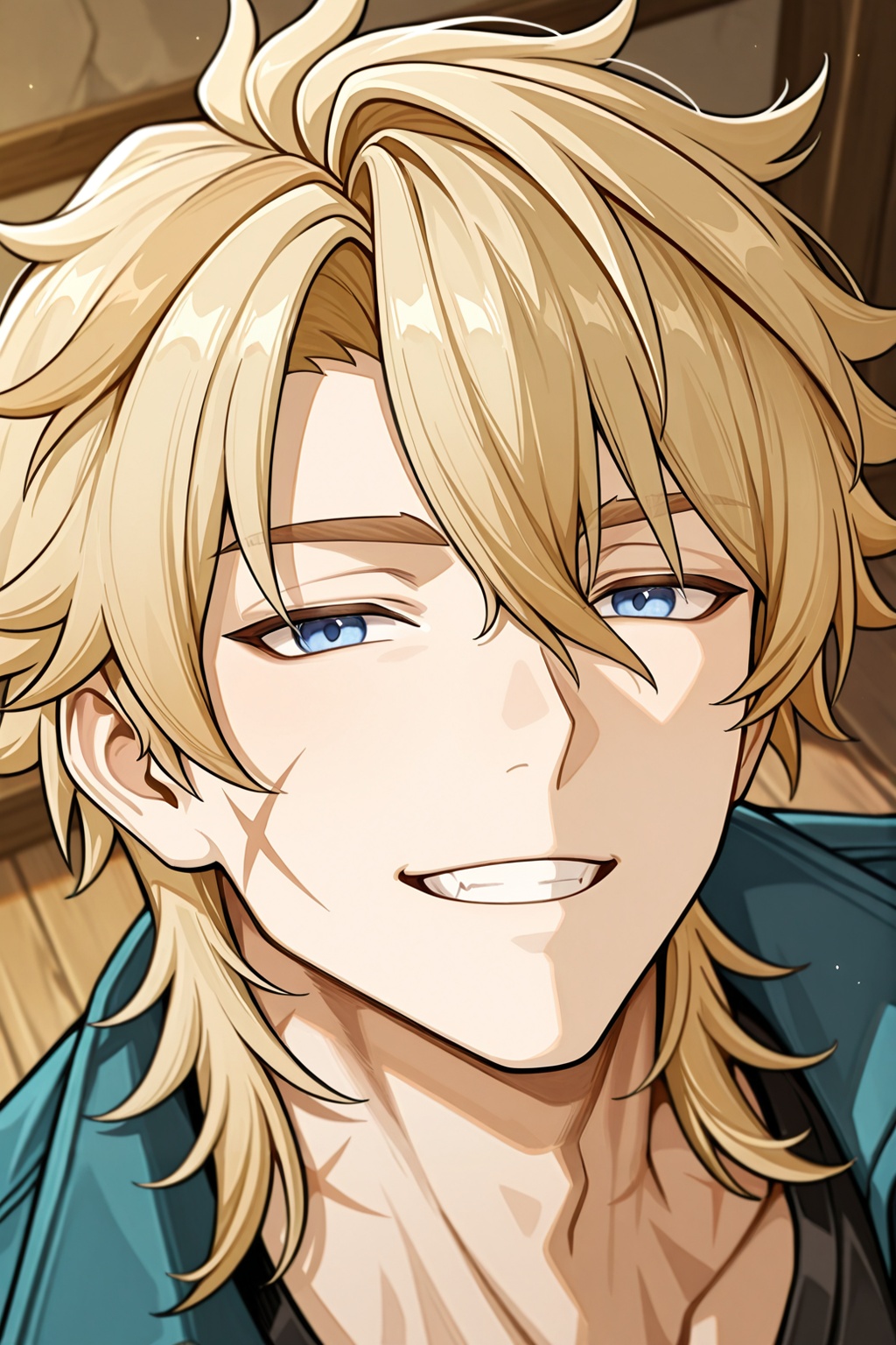 male focus,  1boy,  varka \(genshin impact\) on Tensor.Art