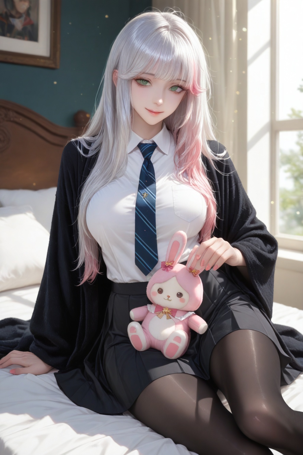 black pantyhose,  (shiny pantyhose), by 月老板 on Tensor.Art