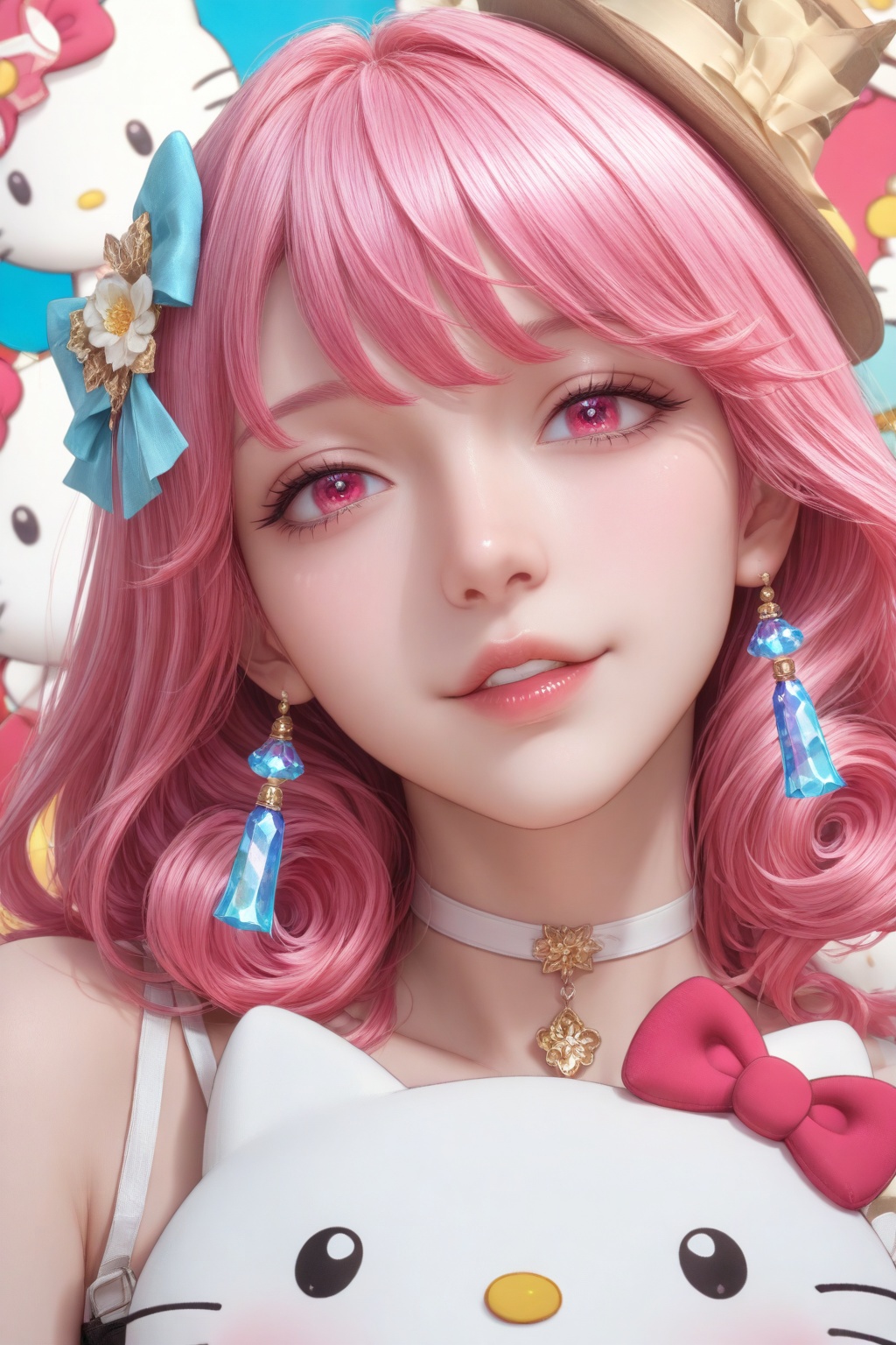 A beautiful East Asian girl,  sweet,  cool and playful by 月老板 on Tensor.Art