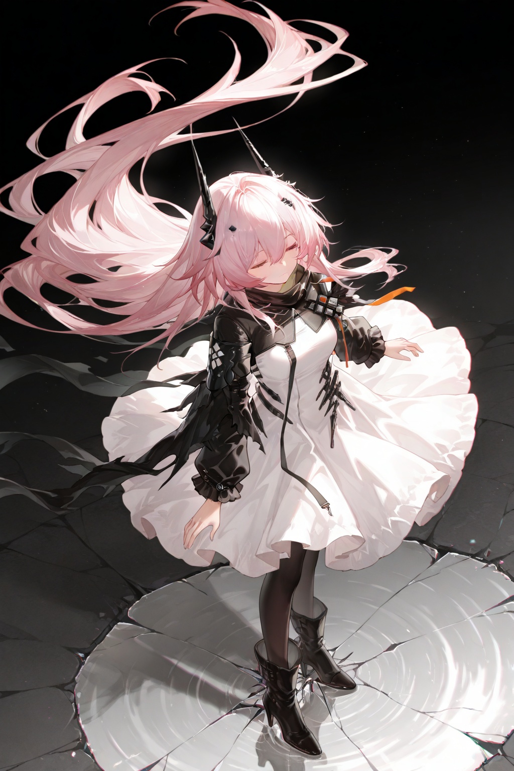 theresa (arknights),  1girl,  black boots by 月大魔王|The Moonly Demon King on Tensor.Art