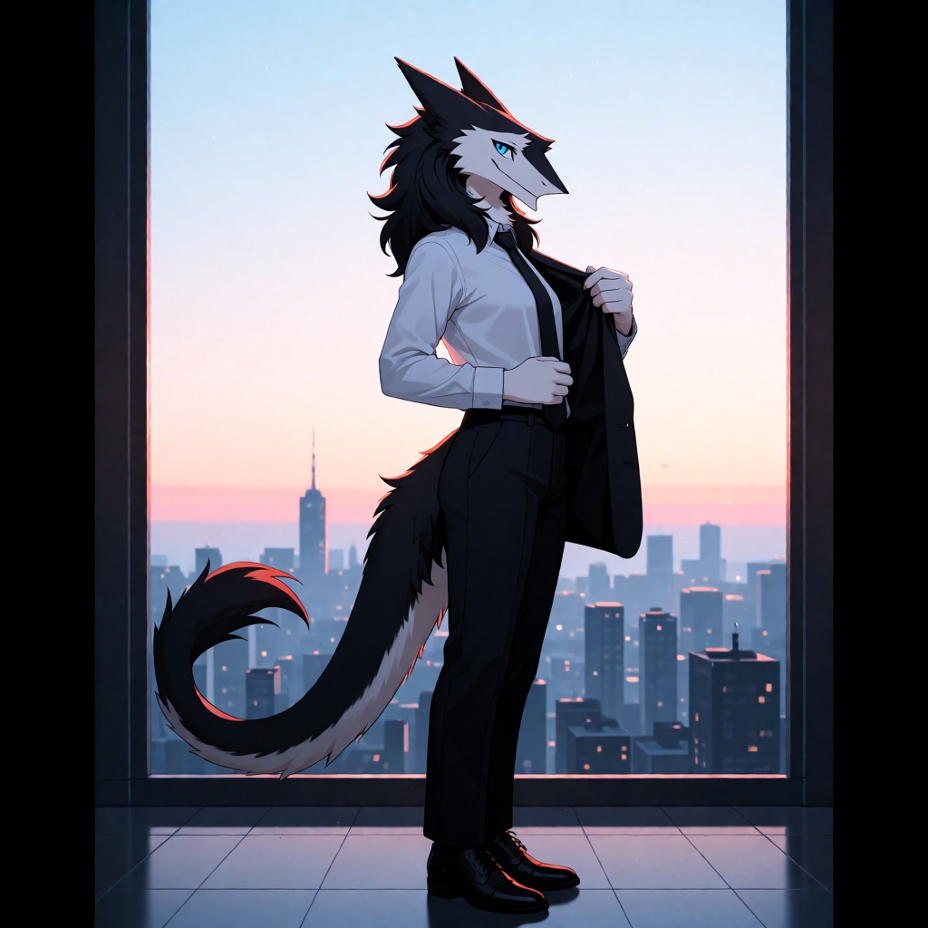 city background,  dawn,  solo on Tensor.Art