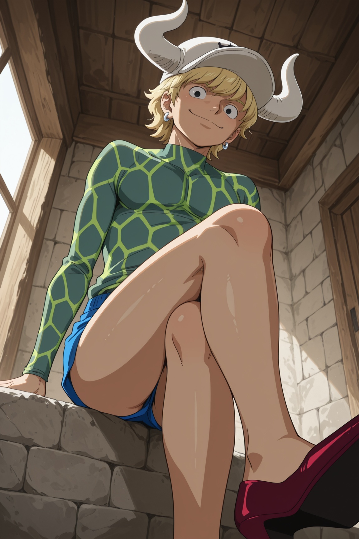 dellinger,  blonde hair,  black eyes on Tensor.Art