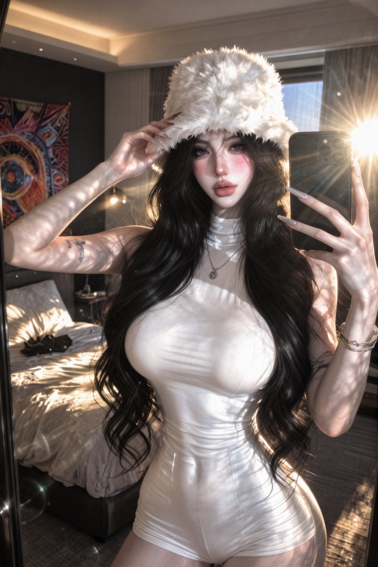 solo,  female focus,  (ultra-long hair reaching the waist) on Tensor.Art