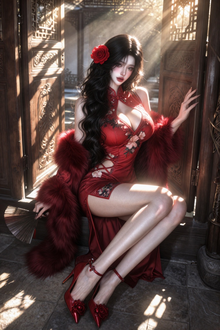 solo,  female focus,  (ultra-long hair reaching the waist) on Tensor.Art