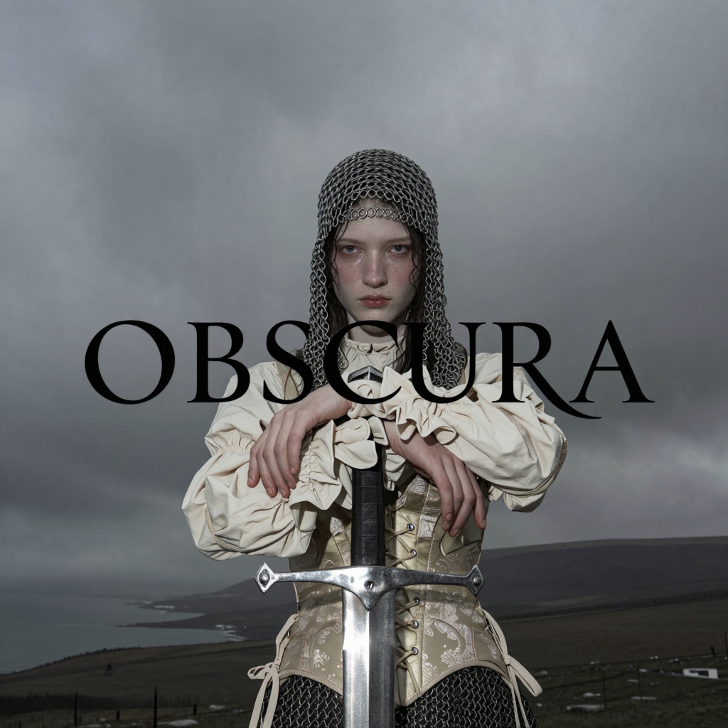 An aesthetic gothic cover features a pale,  dark-haired figure standing outdoors under a heavy,  overcast grey sky on Tens...