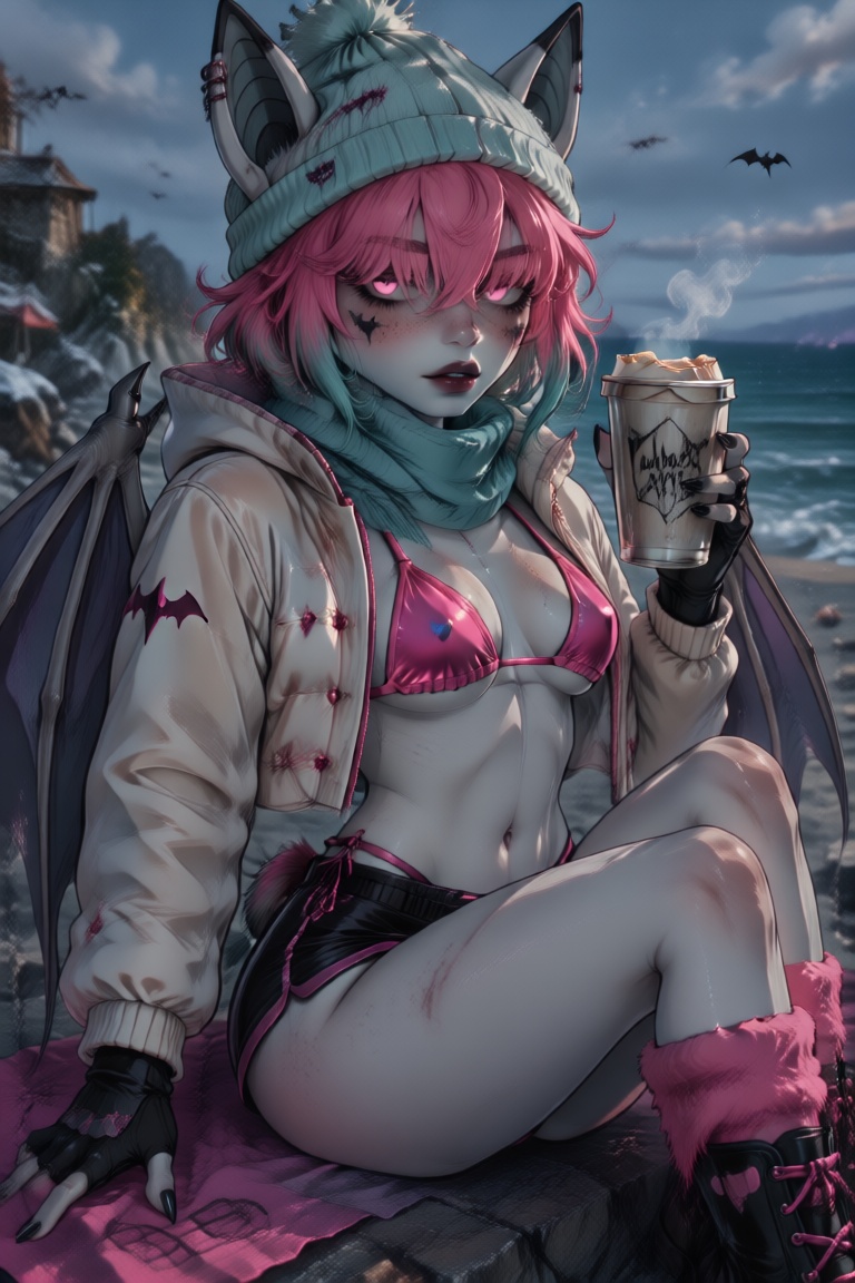 BREAK,  viewed from high,  ((solo)) on Tensor.Art