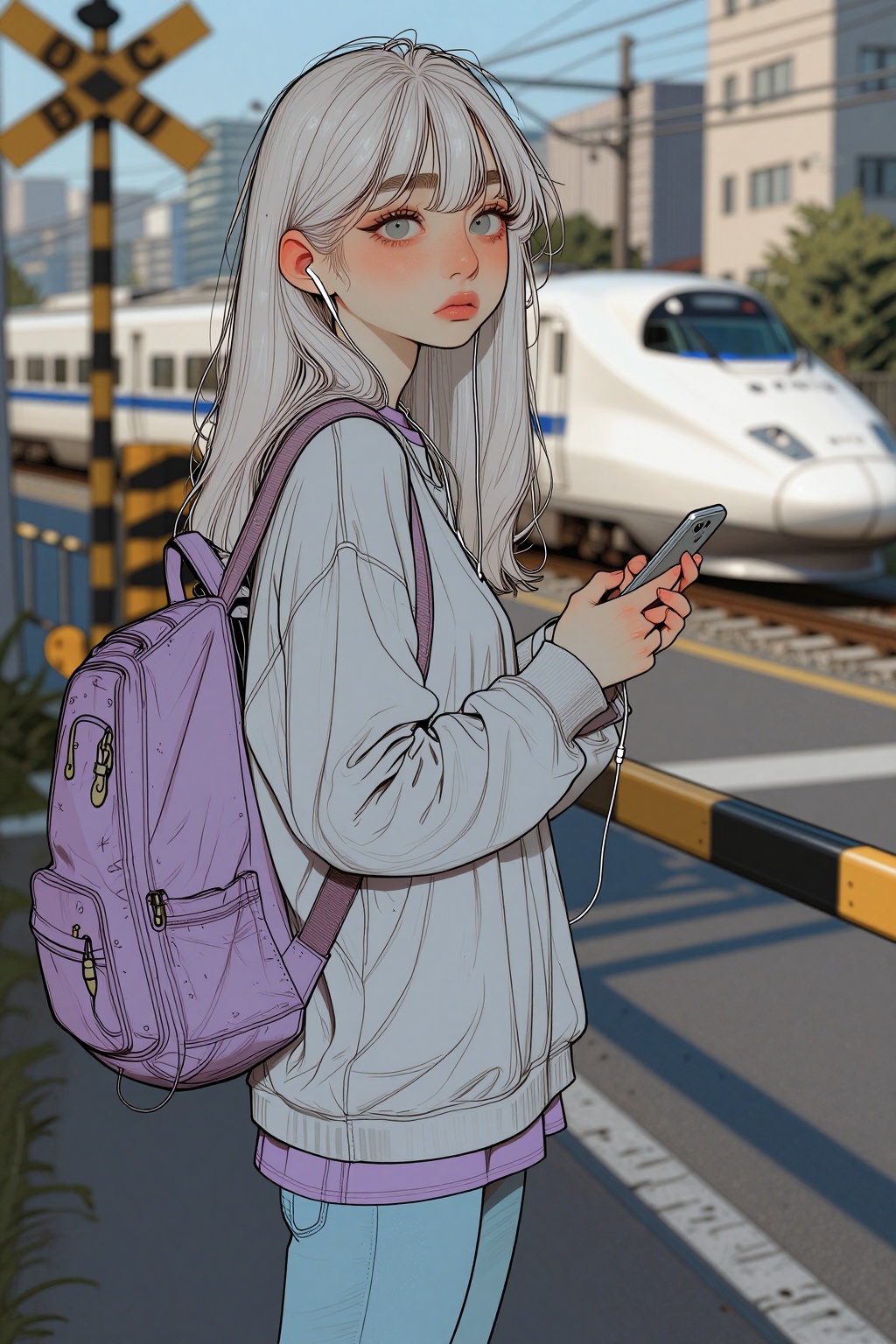 Ivysketch style,  digital art illustration,  clean line art with soft line work on Tensor.Art