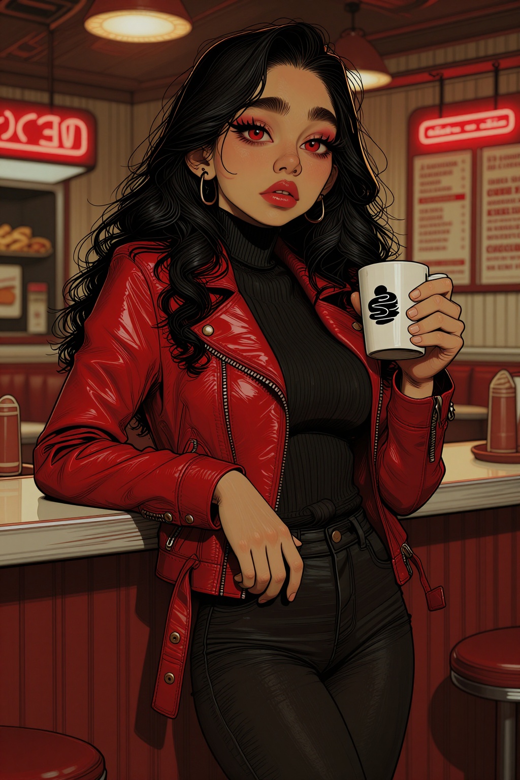 Ivysketch style,  digital art illustration,  clean line art with sharp line work on Tensor.Art
