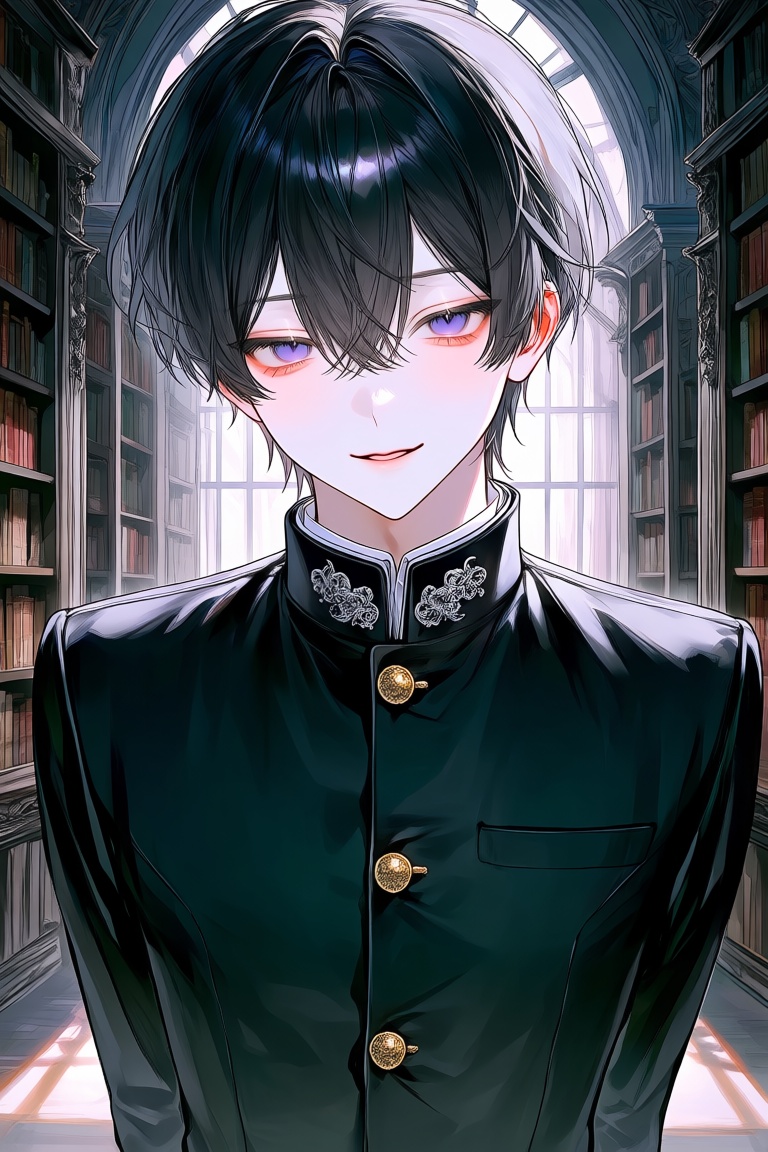 1boy,  gothic bishounen,  pale skin on Tensor.Art