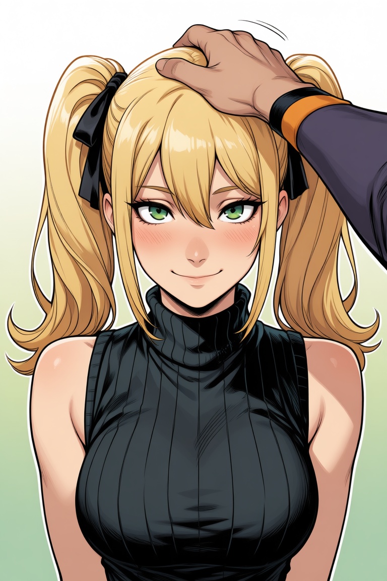 1girl,  twintails,  green eyes on Tensor.Art