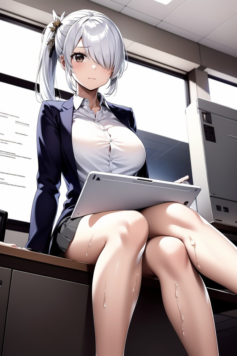 Kurogin,  One girl in the picture,  full view of body and her leg on Tensor.Art