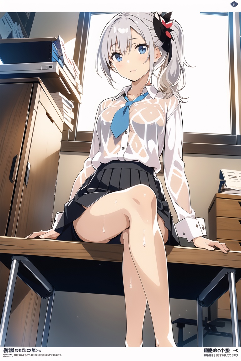 Kurogin,  One girl in the picture,  full view of body and her leg on Tensor.Art