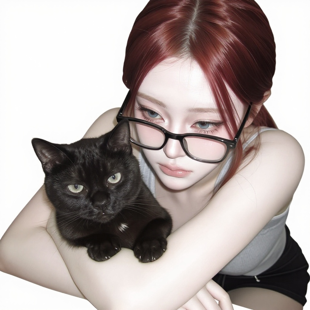 1girl ,  red hair ,  blue eyes on Tensor.Art