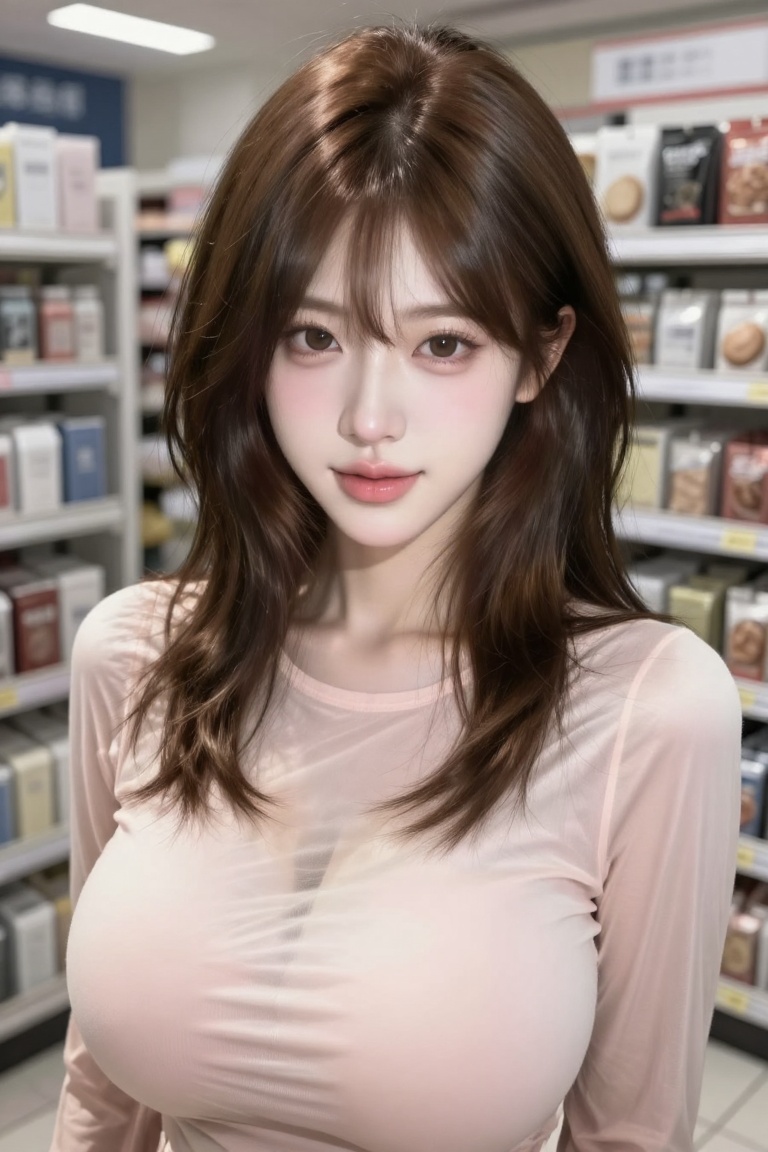 1 girl,  brown hair,  no bangs on Tensor.Art