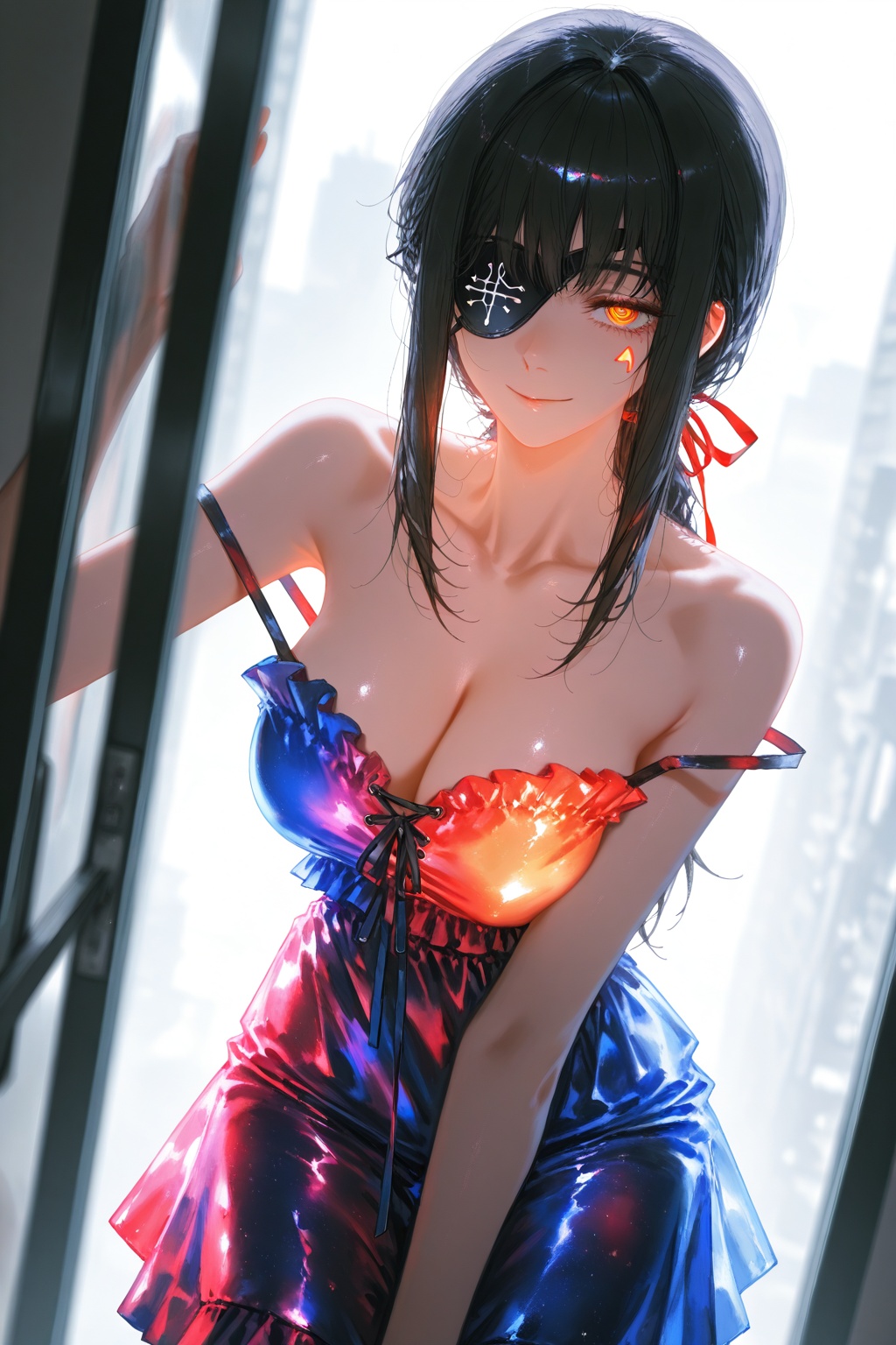 Chainsaw Man girl,  Monochrome manga style,  1girl on Tensor.Art
