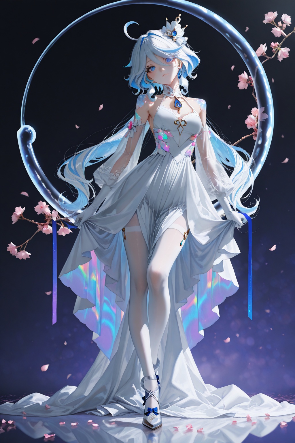 Furina (Genshin Impact),  1 girl,  solo on Tensor.Art