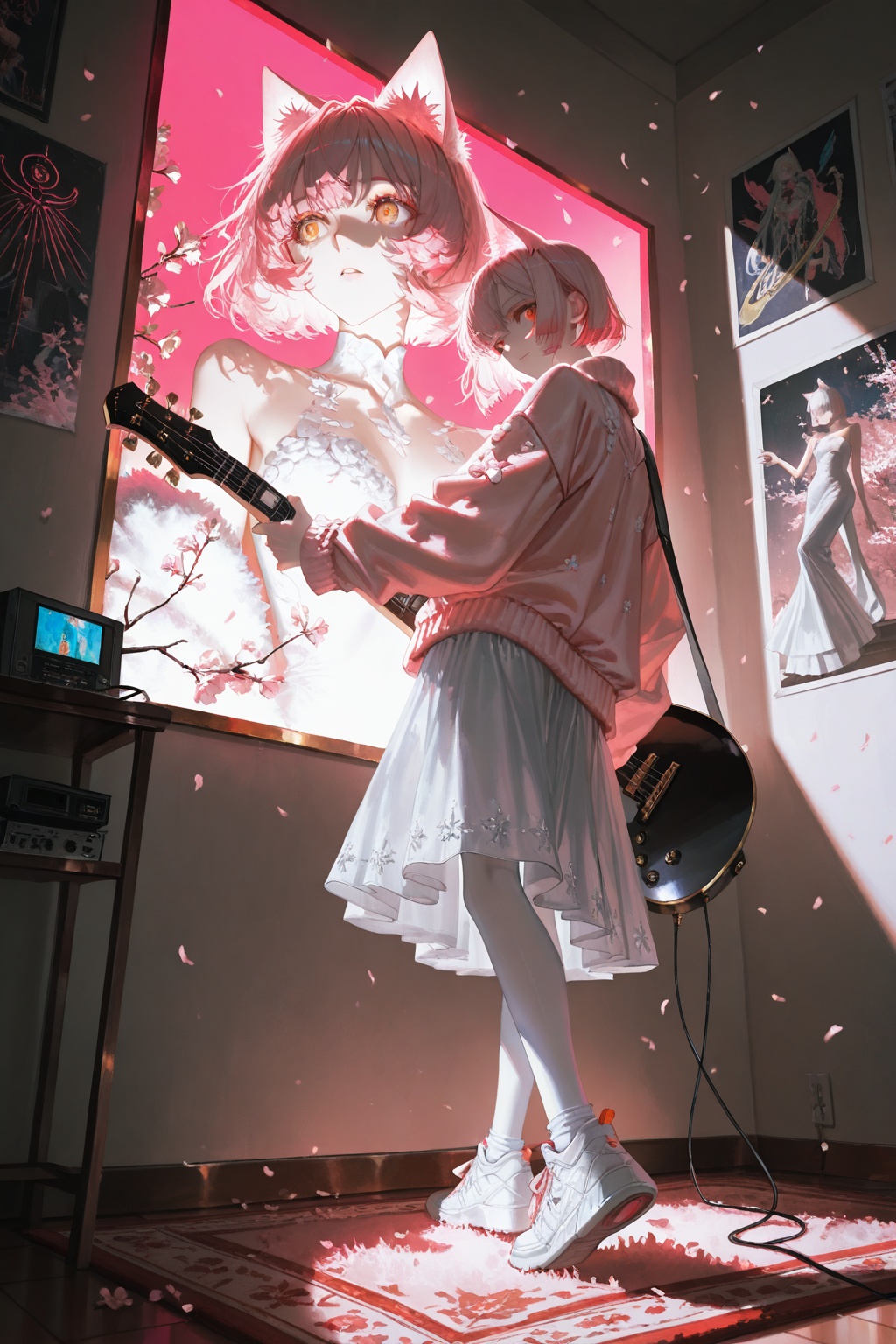 A girl,  solo,  short hair on Tensor.Art