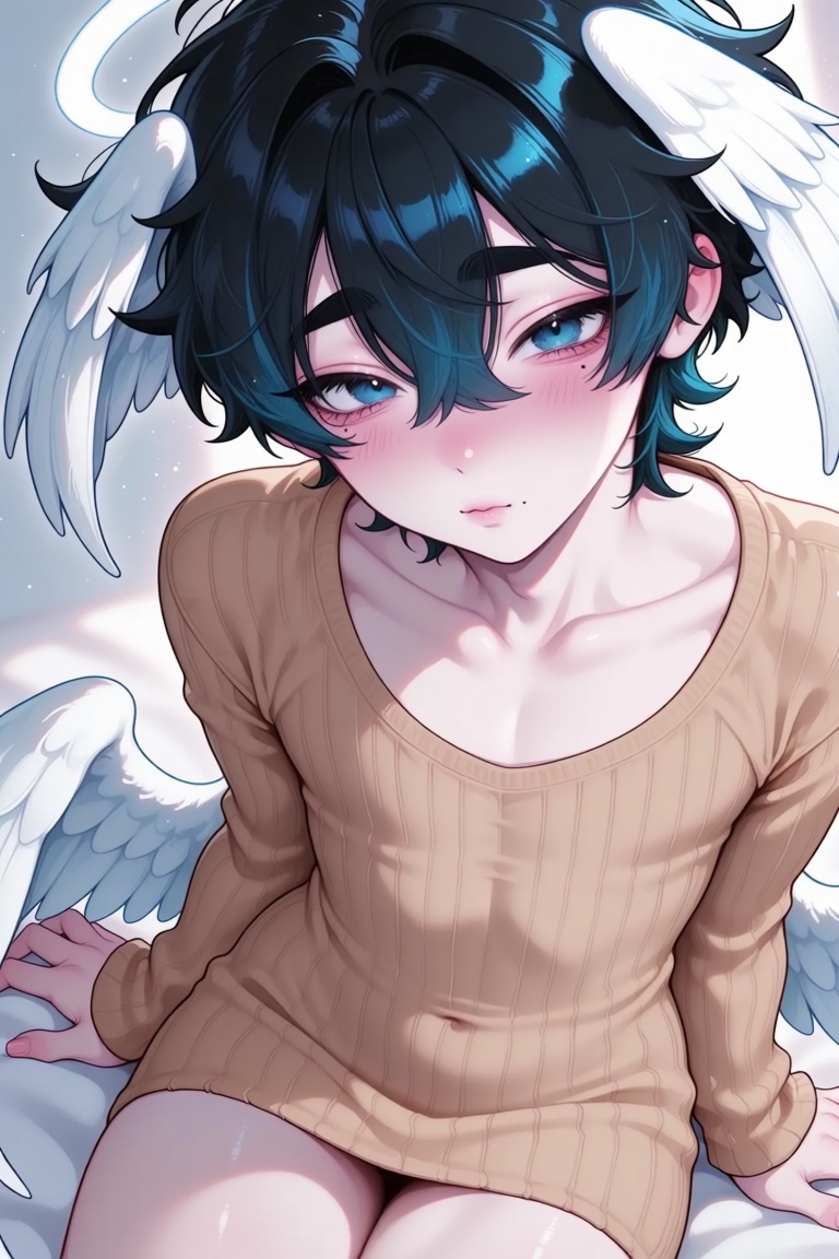 bloom,  glossy hair,  fluffy hair on Tensor.Art