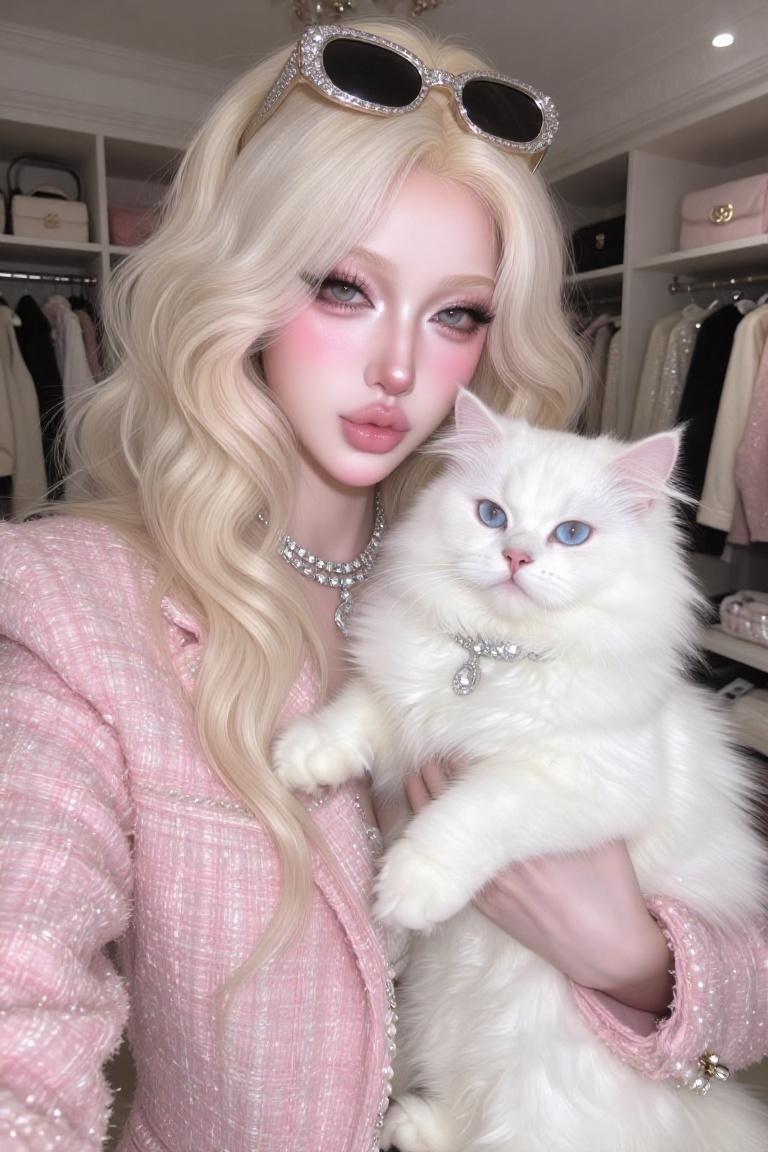 Beautiful,  *****,  glamorous woman with long on Tensor.Art