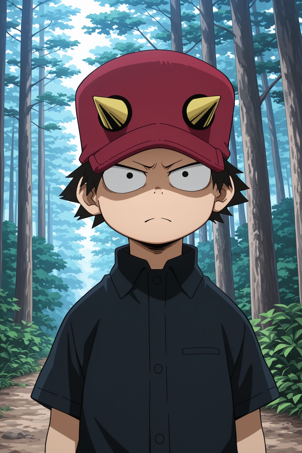 kota_izumi,  black hair,  black eyes on Tensor.Art
