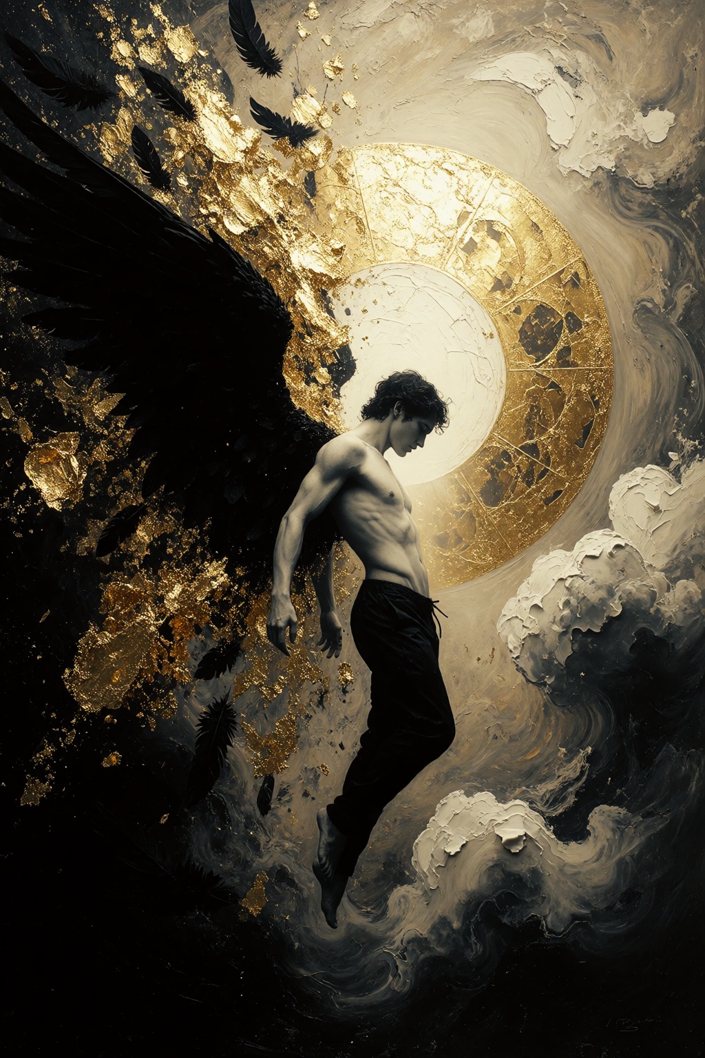 Aurum_Tenebris,  neo-figurative painting,  abstract realism on Tensor.Art