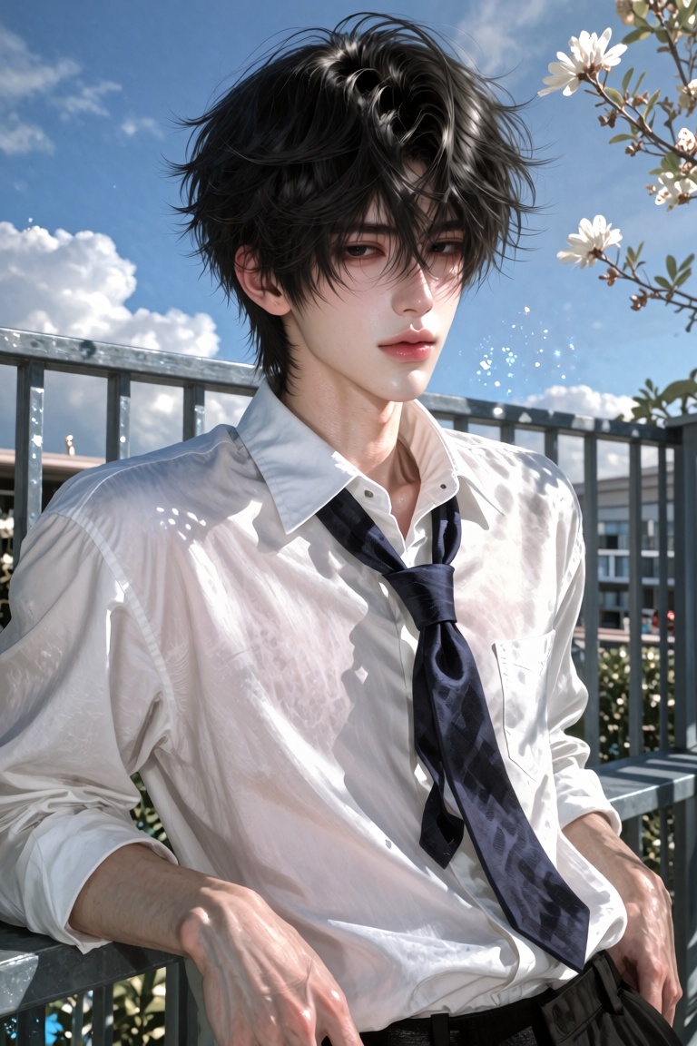 亚洲面孔,  唯美超高颜值,  男 on Tensor.Art