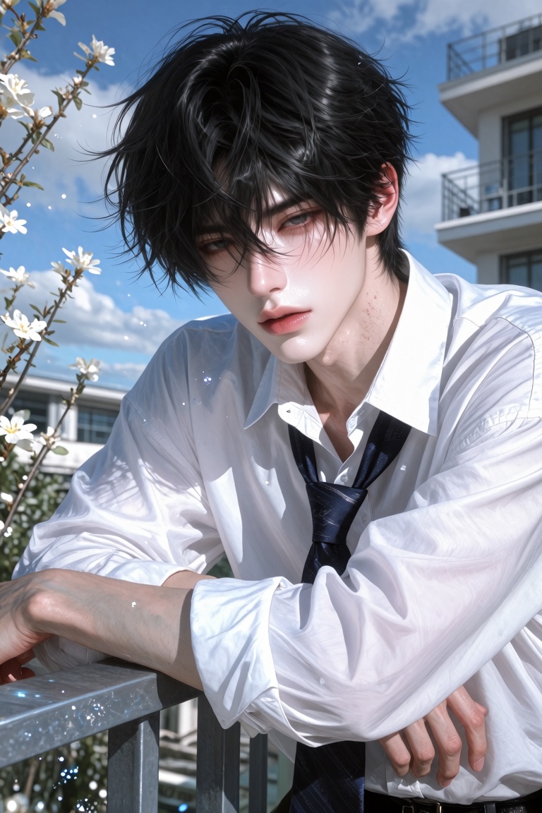 亚洲面孔,  唯美超高颜值,  男 on Tensor.Art