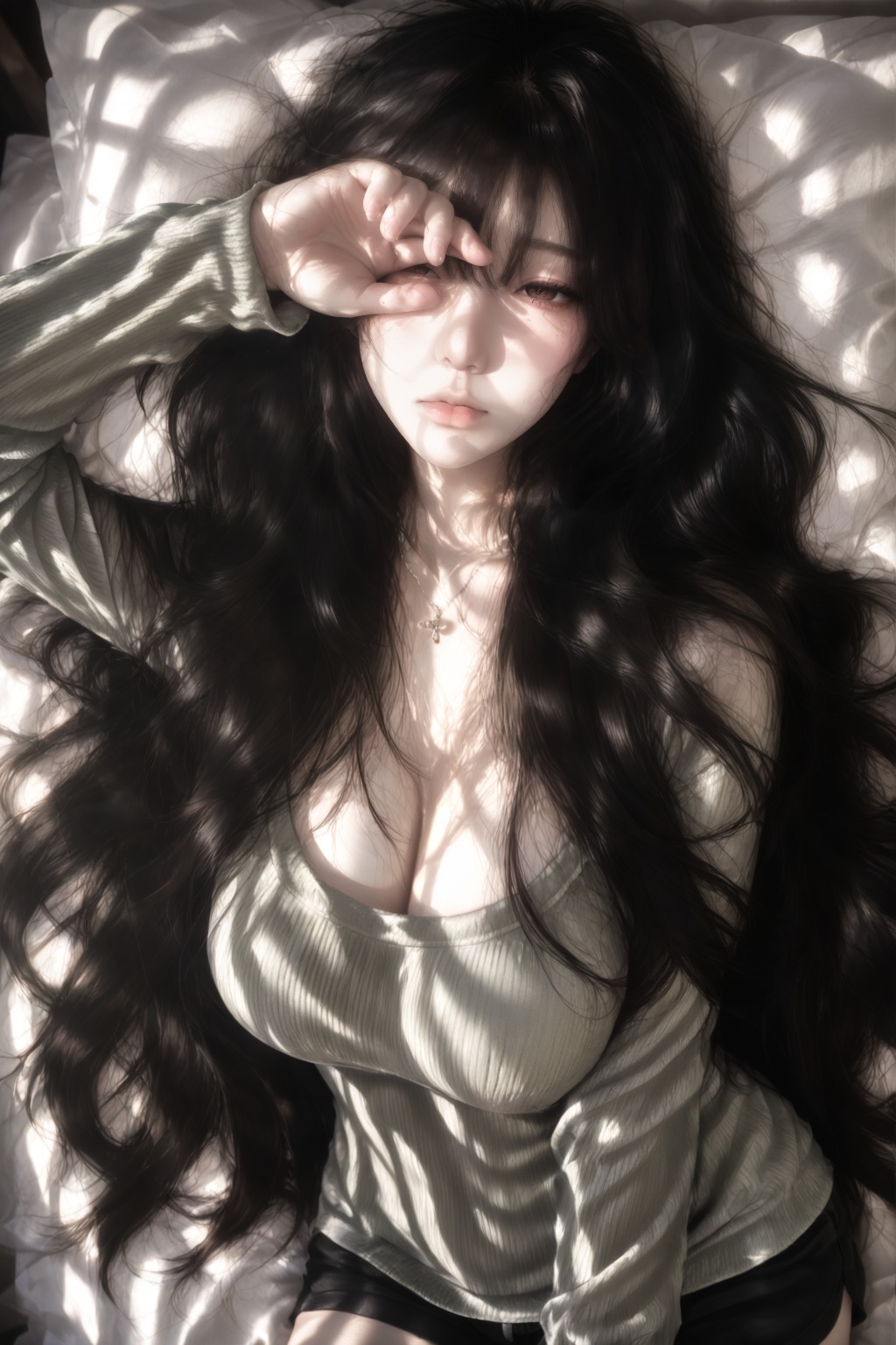 1 woman,  solo,  mature young woman on Tensor.Art