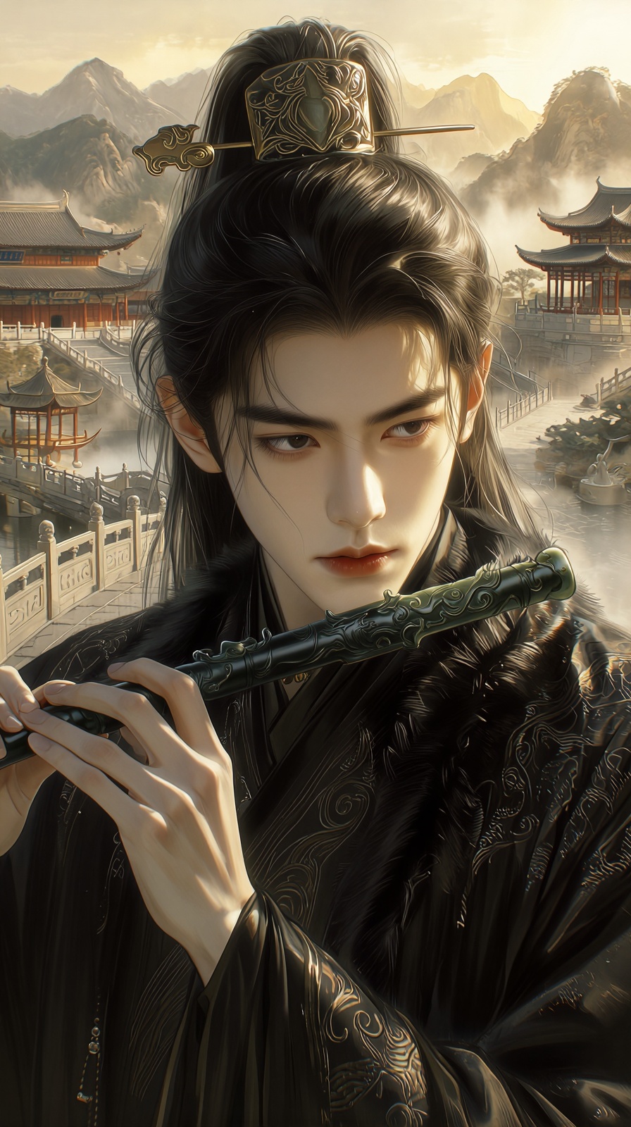 (Highly refined art style) 1male,  solo,  cinematic composition on Tensor.Art