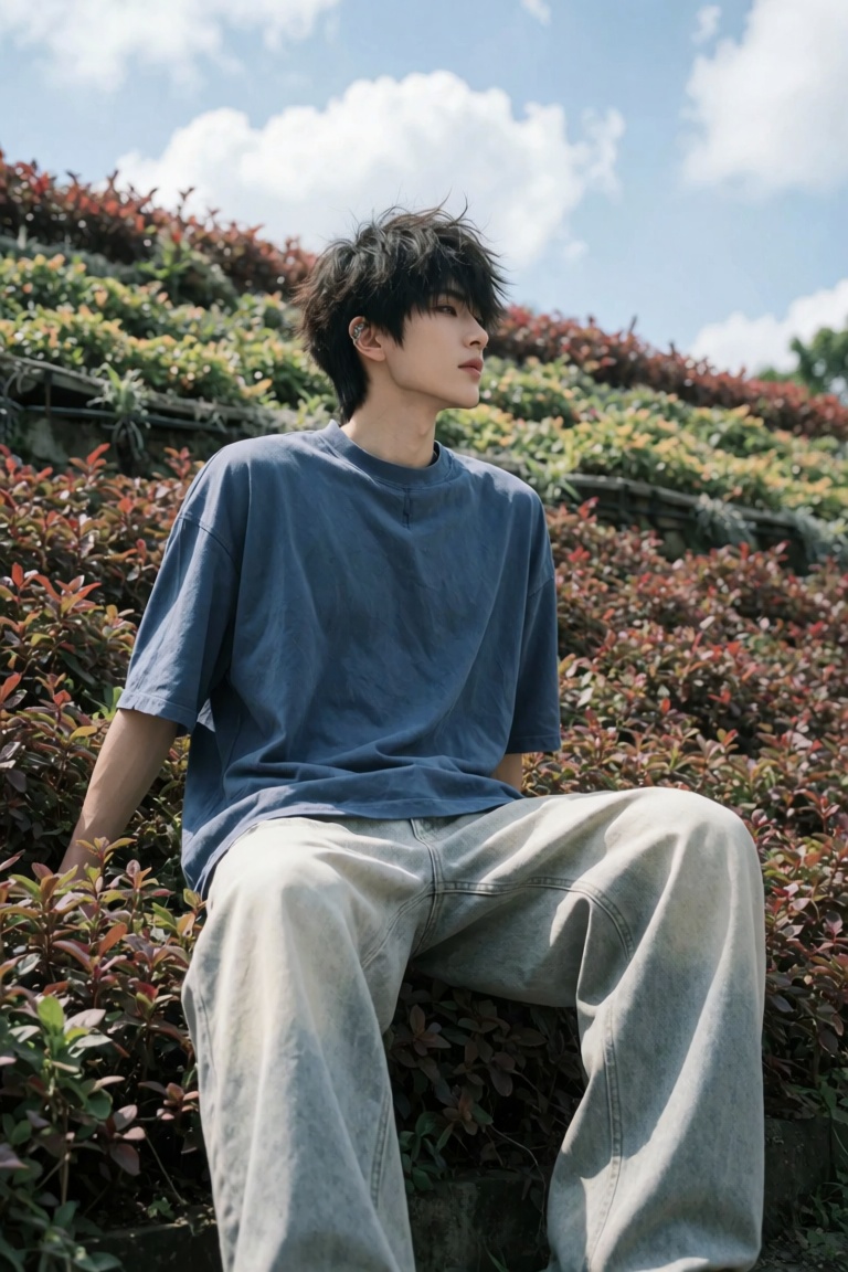 一位美男,  190cm,  宽肩窄腰高大修长 on Tensor.Art
