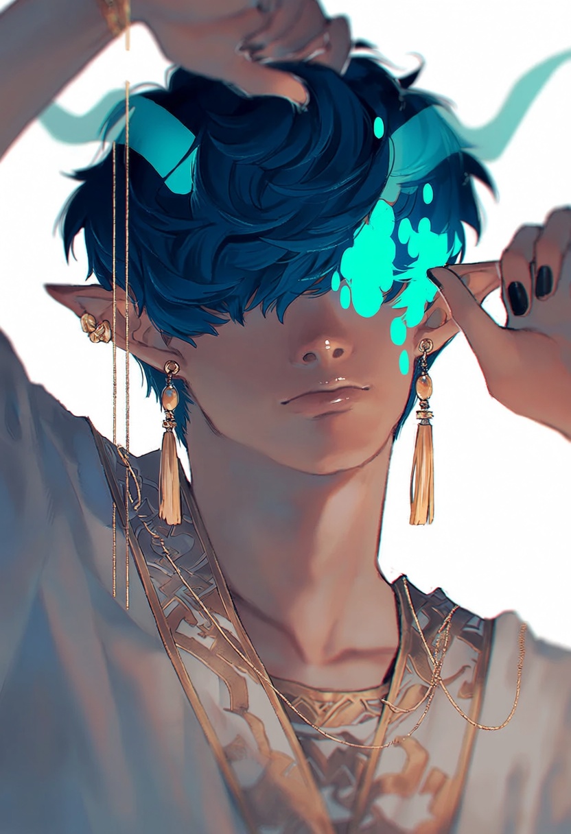 keely,  hair_over_eyes,  jewelry on Tensor.Art