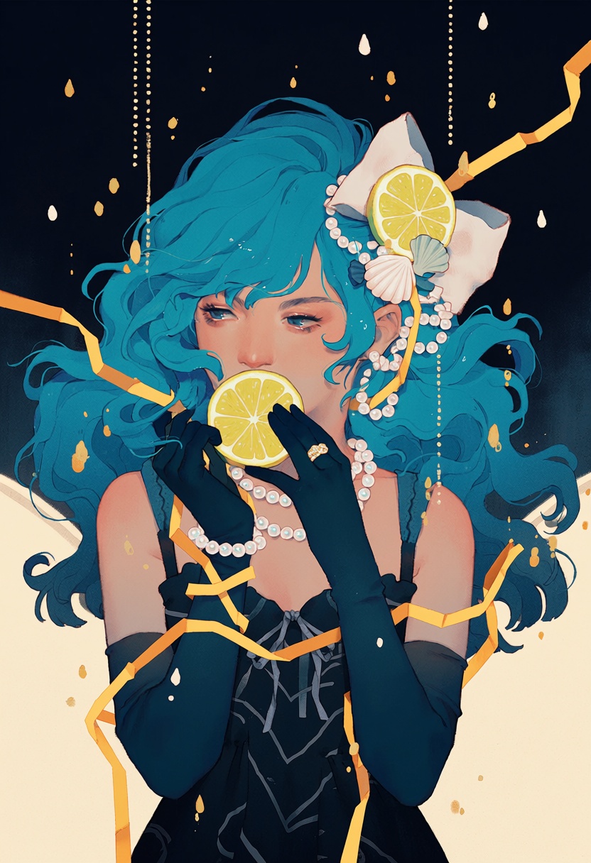 keely,  lemon,  pearl \(gemstone\) on Tensor.Art