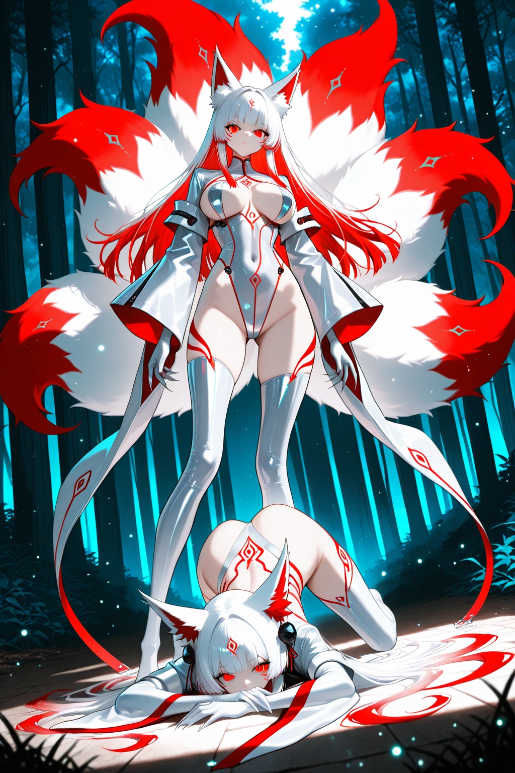 rem4gine,  ethereal,  nine tailed fox girl on Tensor.Art