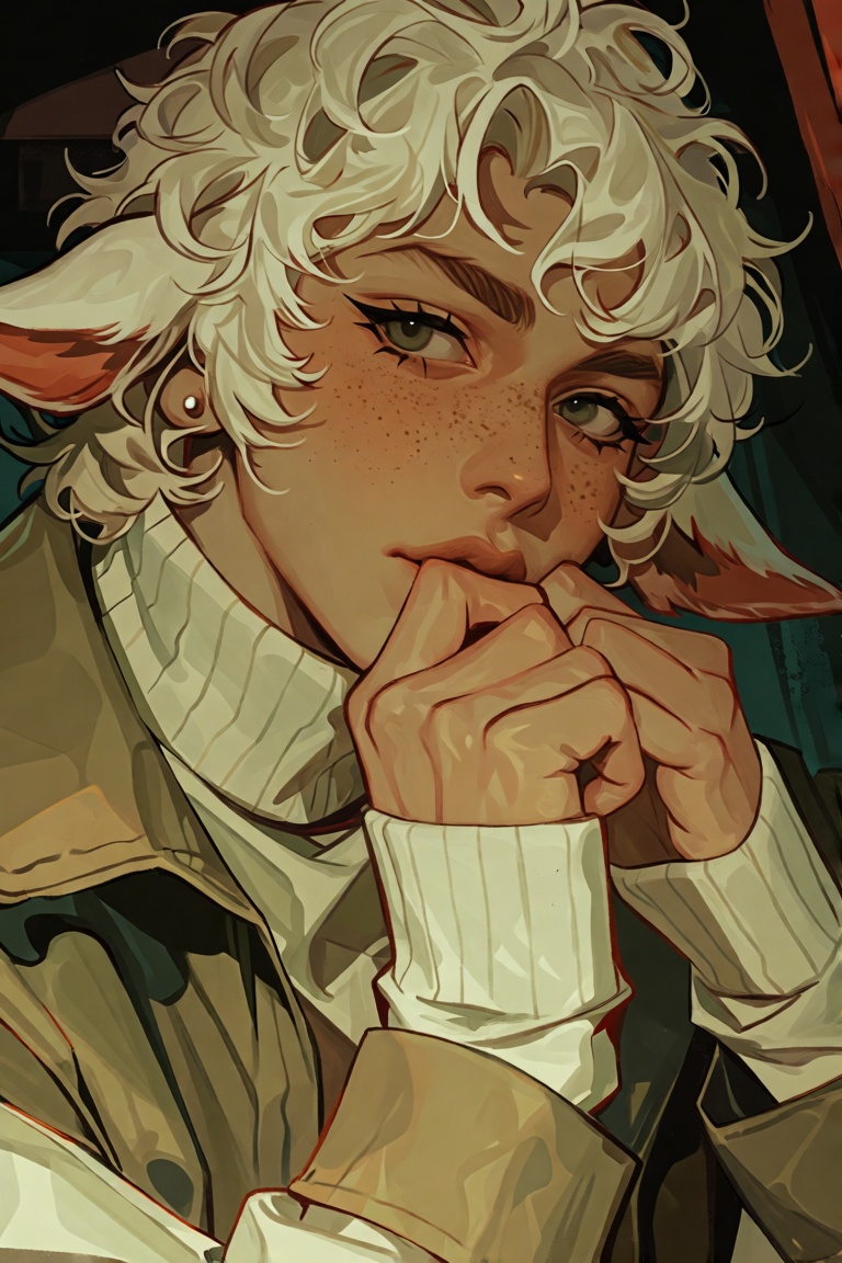 solo,  looking at viewer,  blush on Tensor.Art