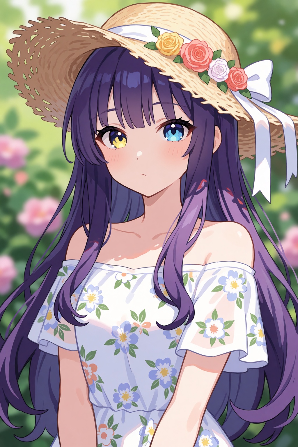 1girl,  solo,  long purple hair on Tensor.Art