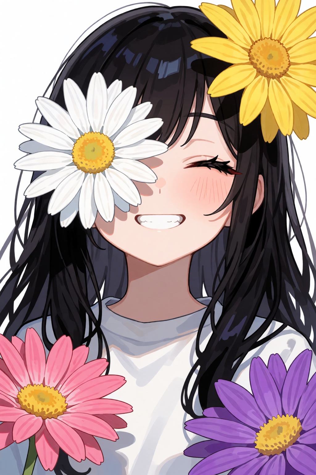 1girl,  solo,  one eye closed on Tensor.Art
