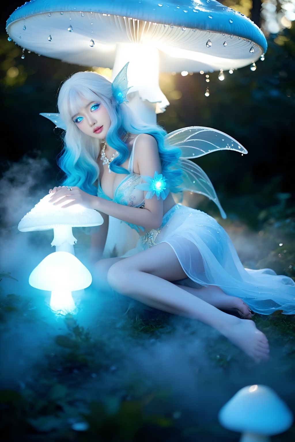 Top quality. Inspiration: Morning,  dewdrops,  fairy on Tensor.Art